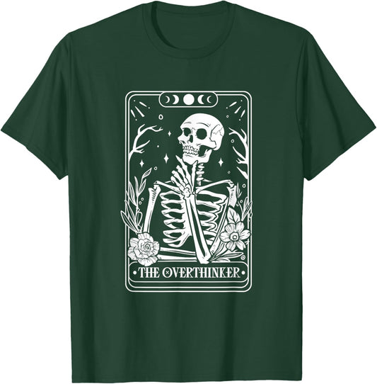 The Overthinker tarot -Adults , Black, Small, Short Sleeve T-Shirt - T-Shirt | Forest