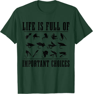Fly Fishing Gift Vintage Fishing Fisherman Fly Fishing T-Shirt - T-Shirt | Forest