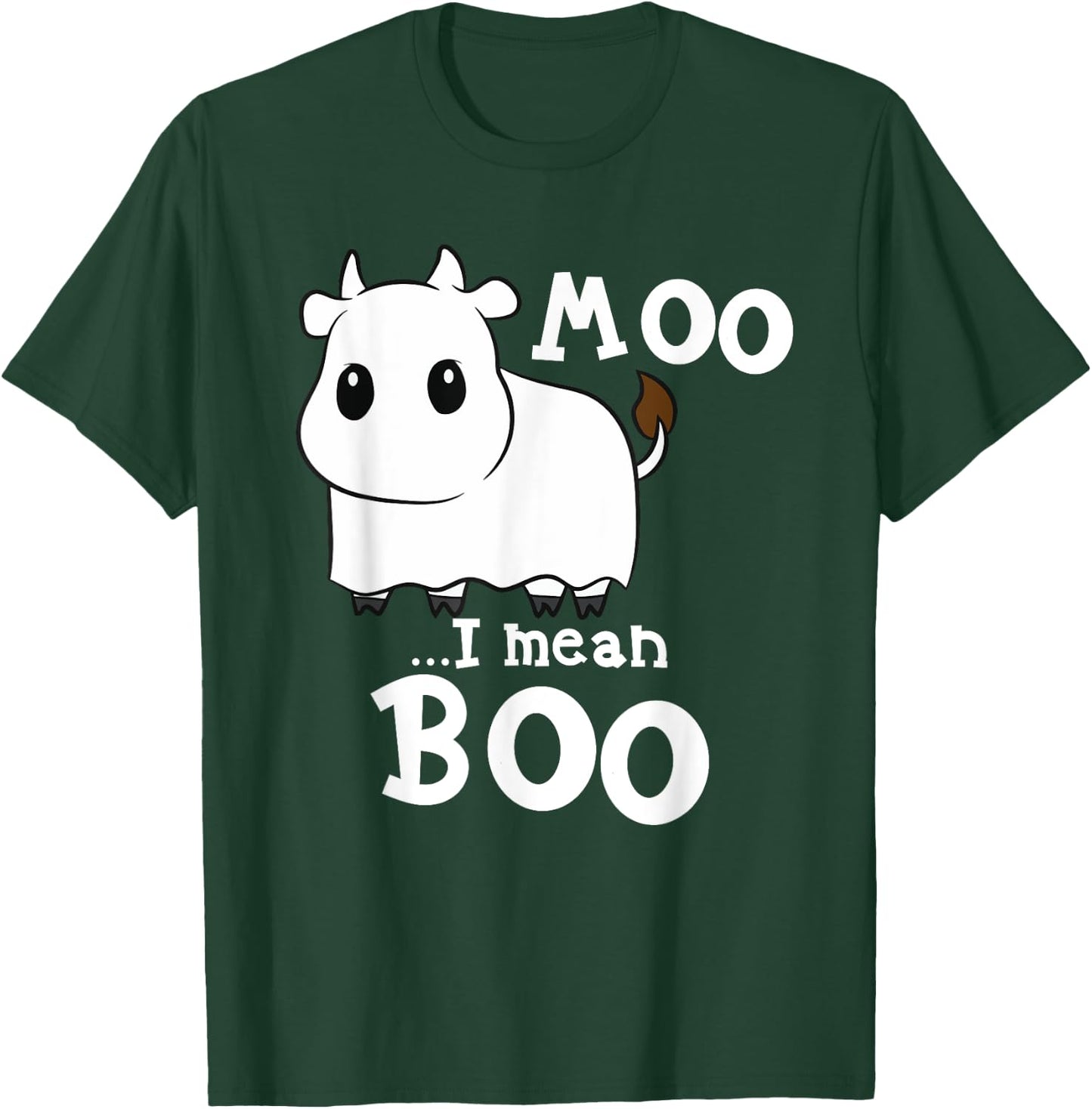 Funny Cow Halloween Costume Cows Boo T-Shirt - T-Shirt | Forest