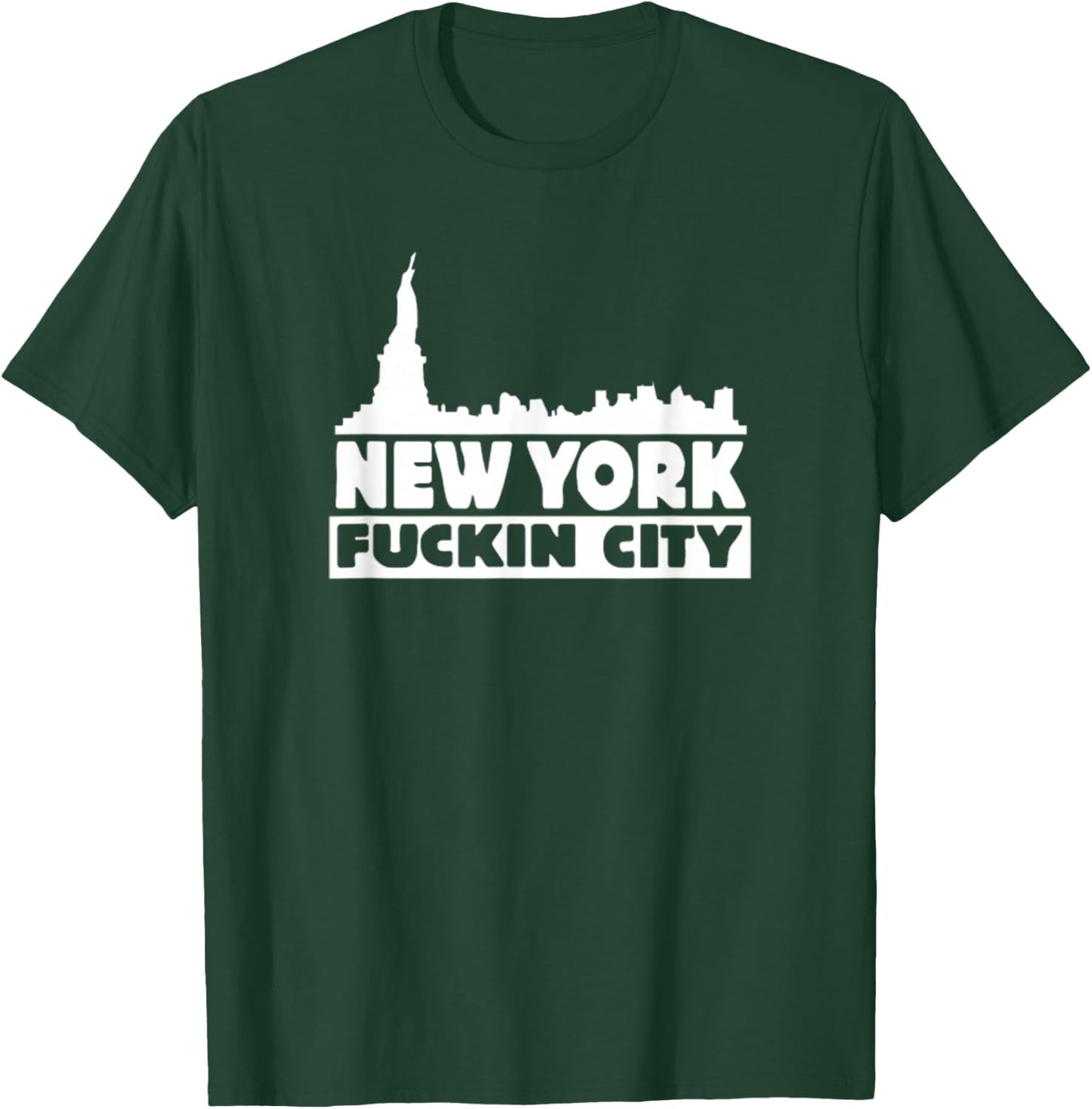 New York Fuckin City Skyline T-Shirt - T-Shirt | Forest
