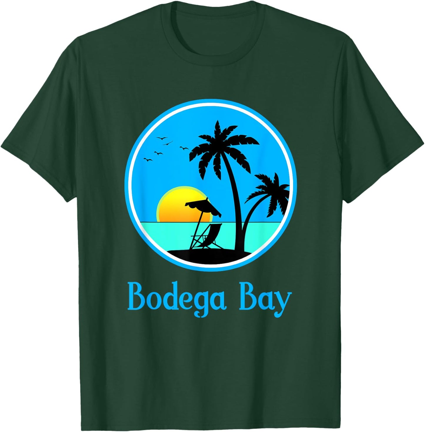 Bodega Bay Travel Vacation or Holiday Souvenir Gift T-Shirt - T-Shirt | Forest
