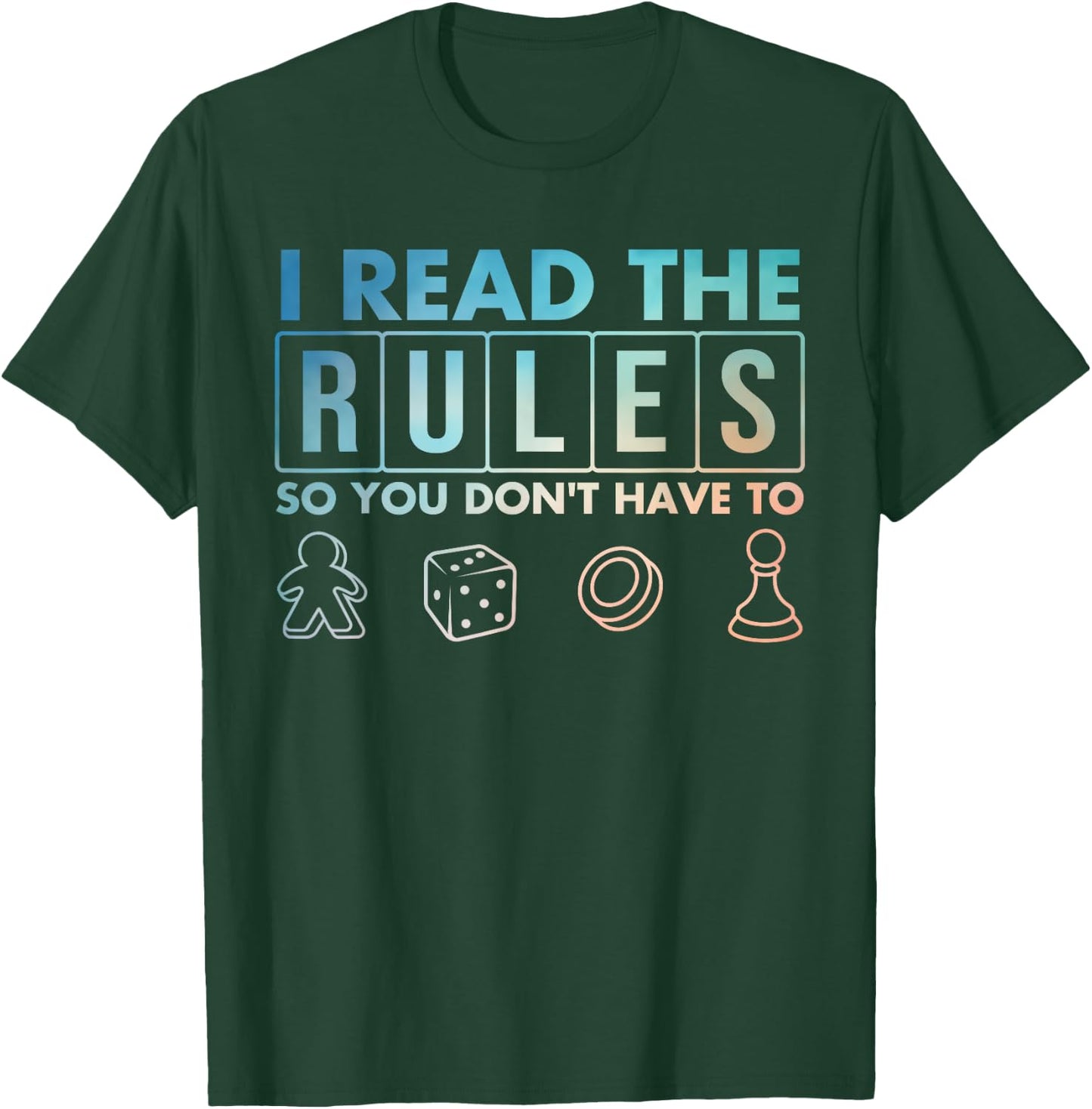 Funny Board Games Art Women Lovers Board Gamer T-Shirt - T-Shirt | Forest