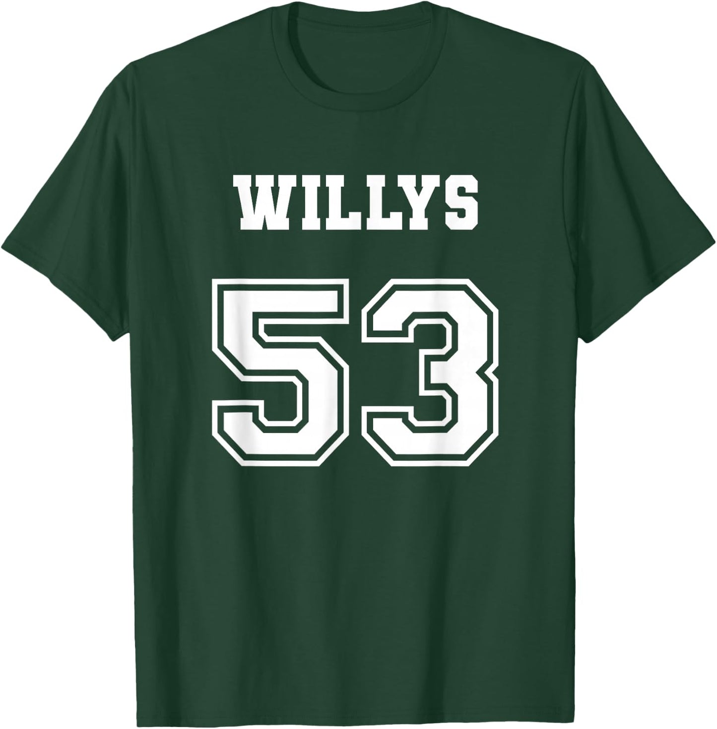 Jersey Style 53 1953 Willys 4x4 Vintage MB Army Truck Car T-Shirt - T-Shirt | Forest