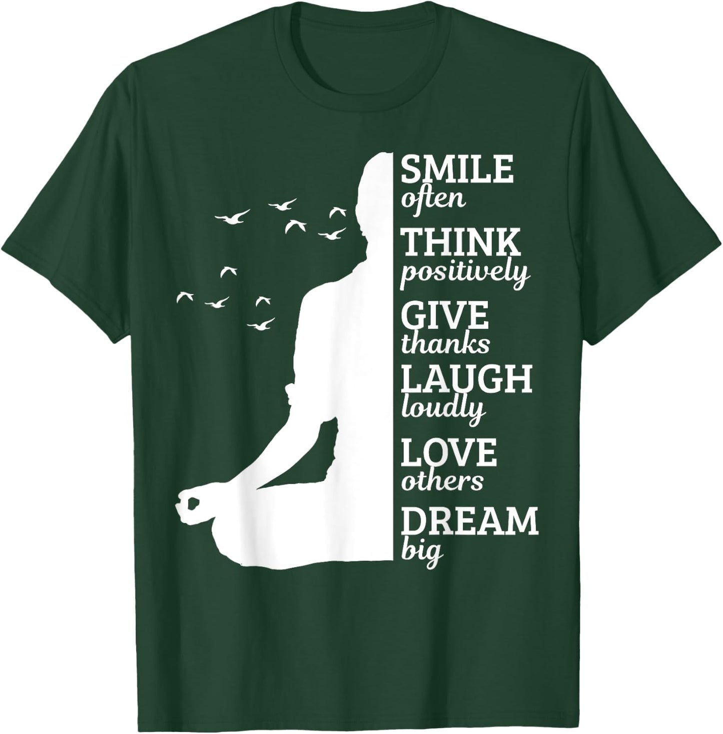 Yoga Apparel Co. Meditation Yoga Buddhism Spiritual Saying Gift T-Shirt - T-Shirt | Forest