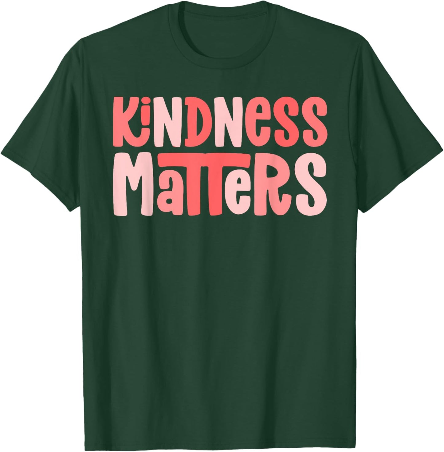 Kindness Matters Anti Bullying Shirts Teacher Gift Child T-Shirt - T-Shirt | Forest