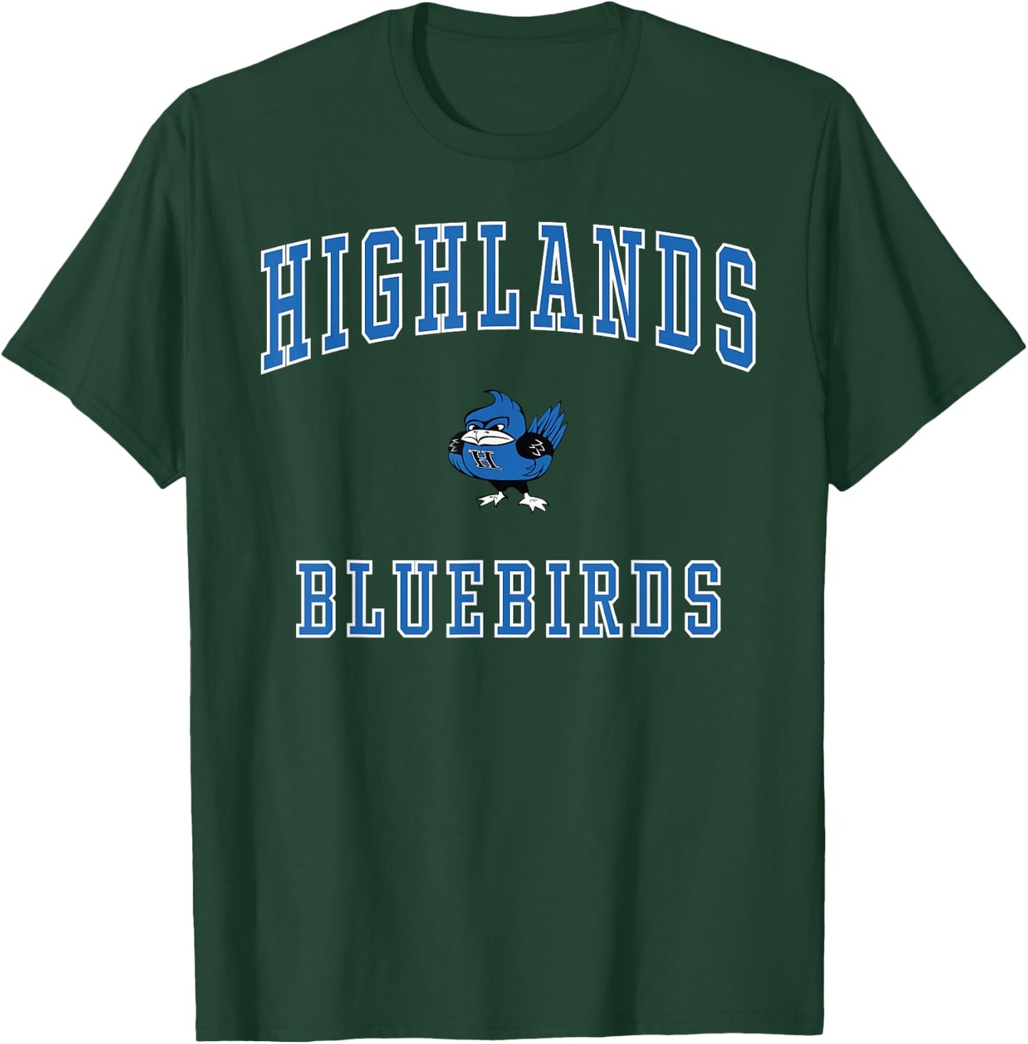 Highlands High School Bluebirds T-Shirt - T-Shirt | Forest