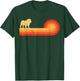 English Bulldog Retro Vintage 60s 70s Sunset Dog Lovers Men T-Shirt - T-Shirt | Forest