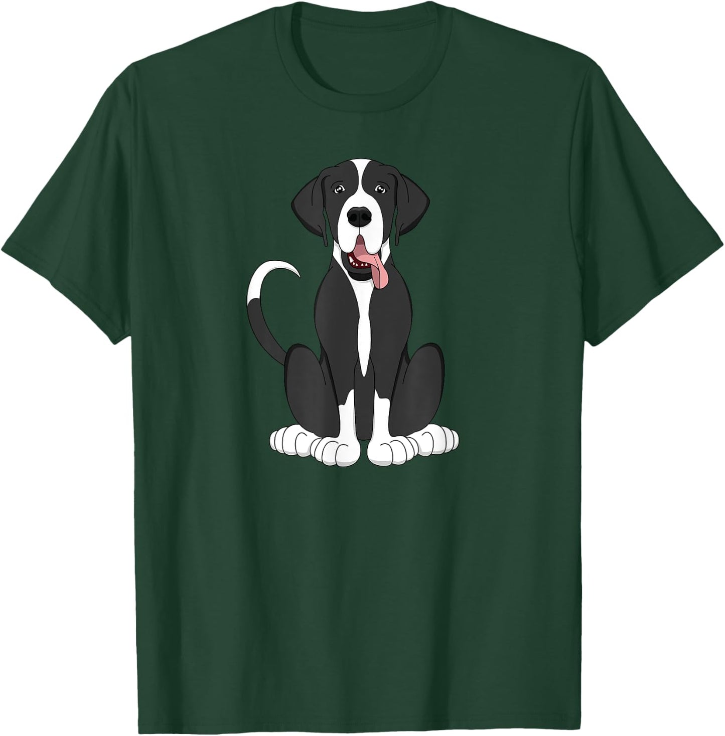 Mantle Great Dane Shirt Women Kids Dog Lover Gift T-Shirt - T-Shirt | Forest