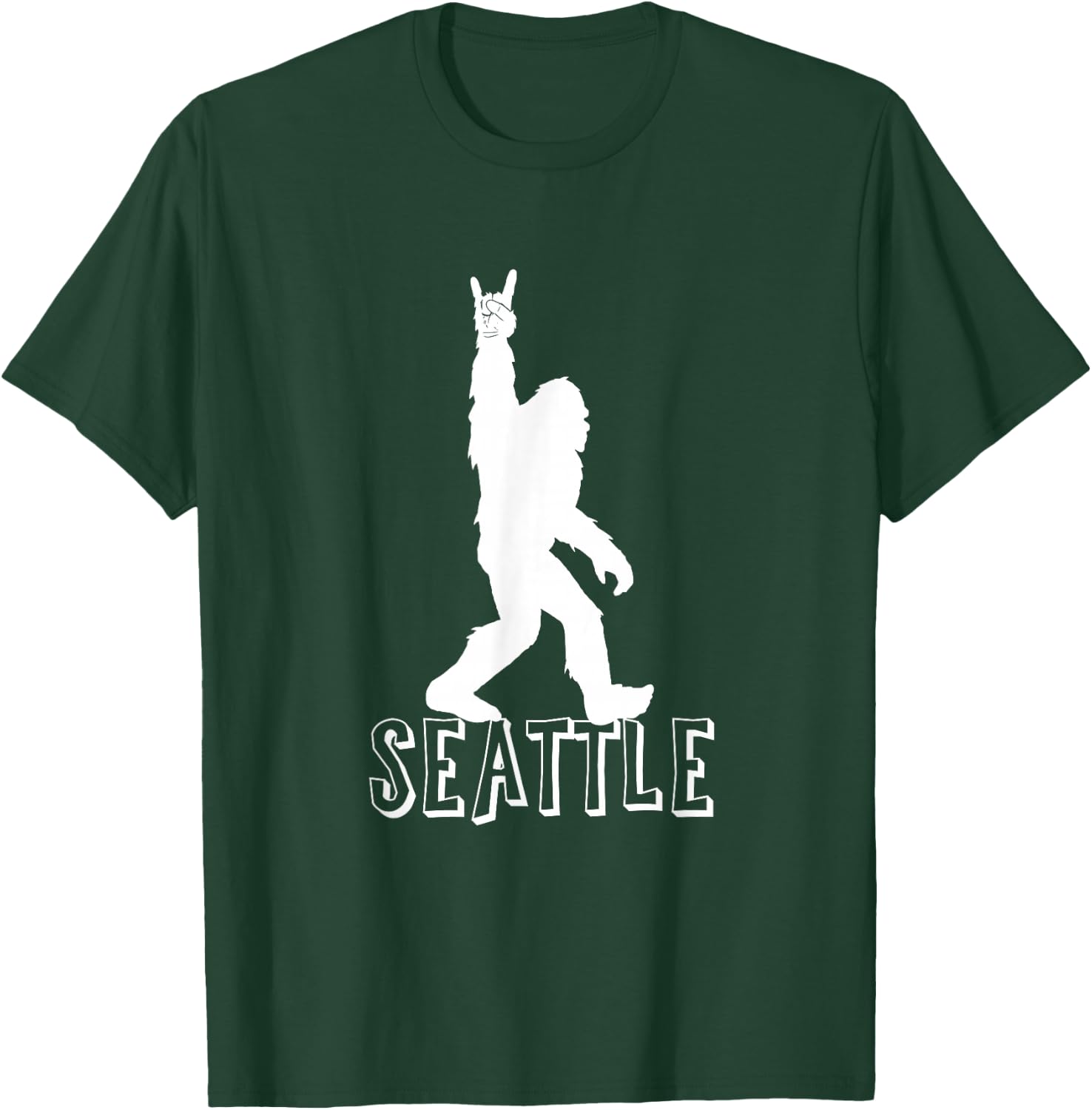 Bigfoot Seattle Washington Grunge Rock and Roll Souvenir T-Shirt - T-Shirt | Forest