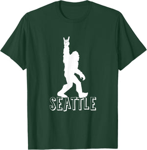 Bigfoot Seattle Washington Grunge Rock and Roll Souvenir T-Shirt - T-Shirt | Forest