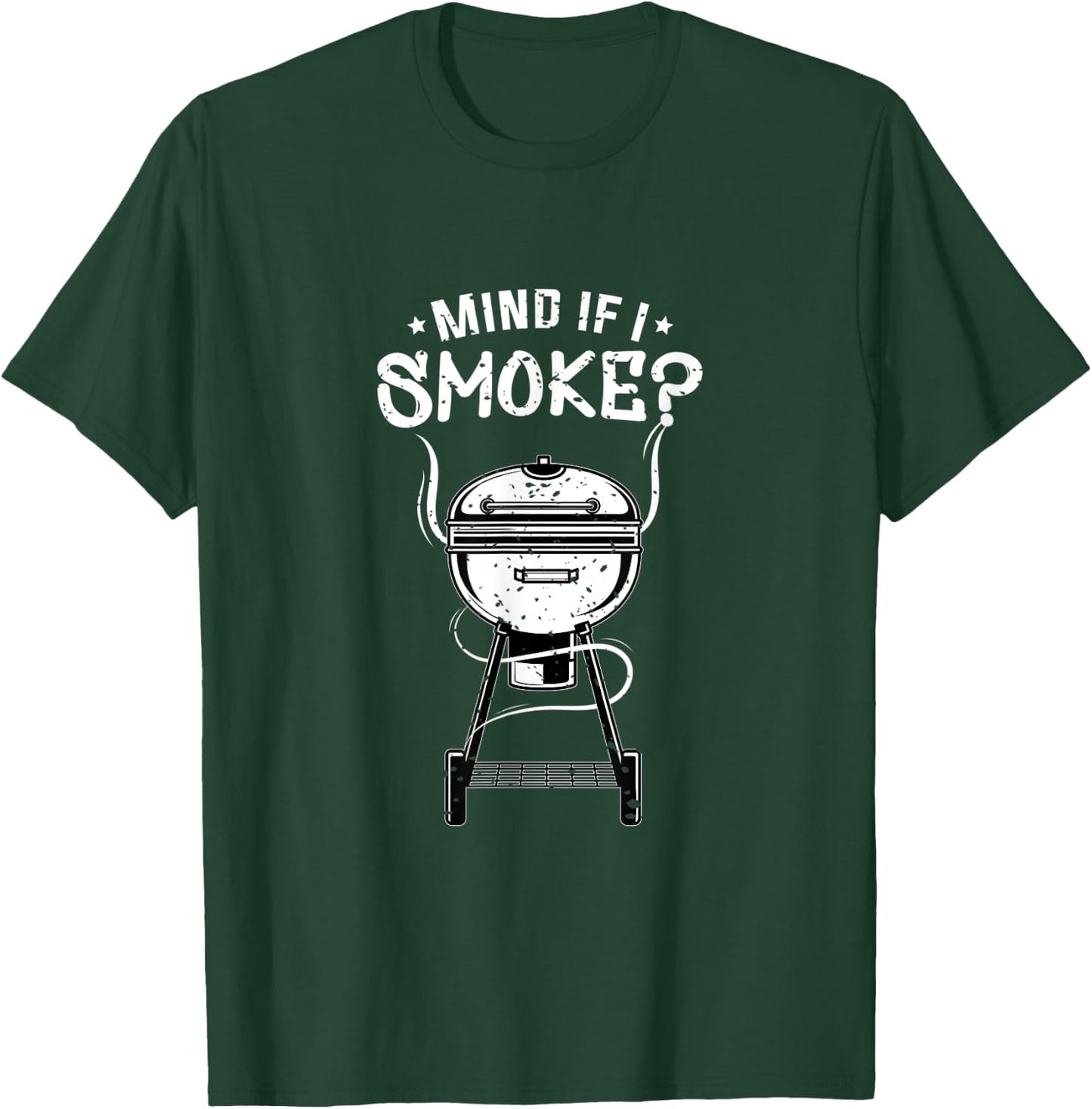 Funny BBQ Smoker & Grilling Men Gifts I Mind if I Smoke T-Shirt - T-Shirt | Forest