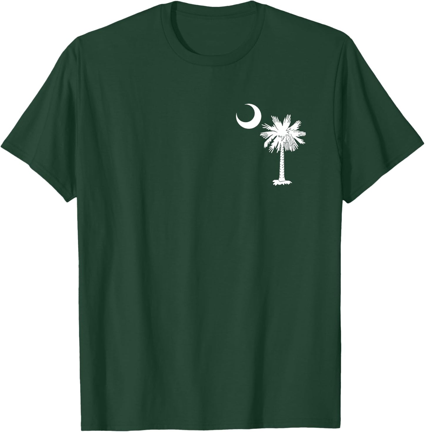 South Carolina State Flag Palmetto Tree Crescent Moon SC T-Shirt - T-Shirt | Forest