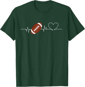Love American football Shirt football Lovers for T-Shirt - T-Shirt | Forest