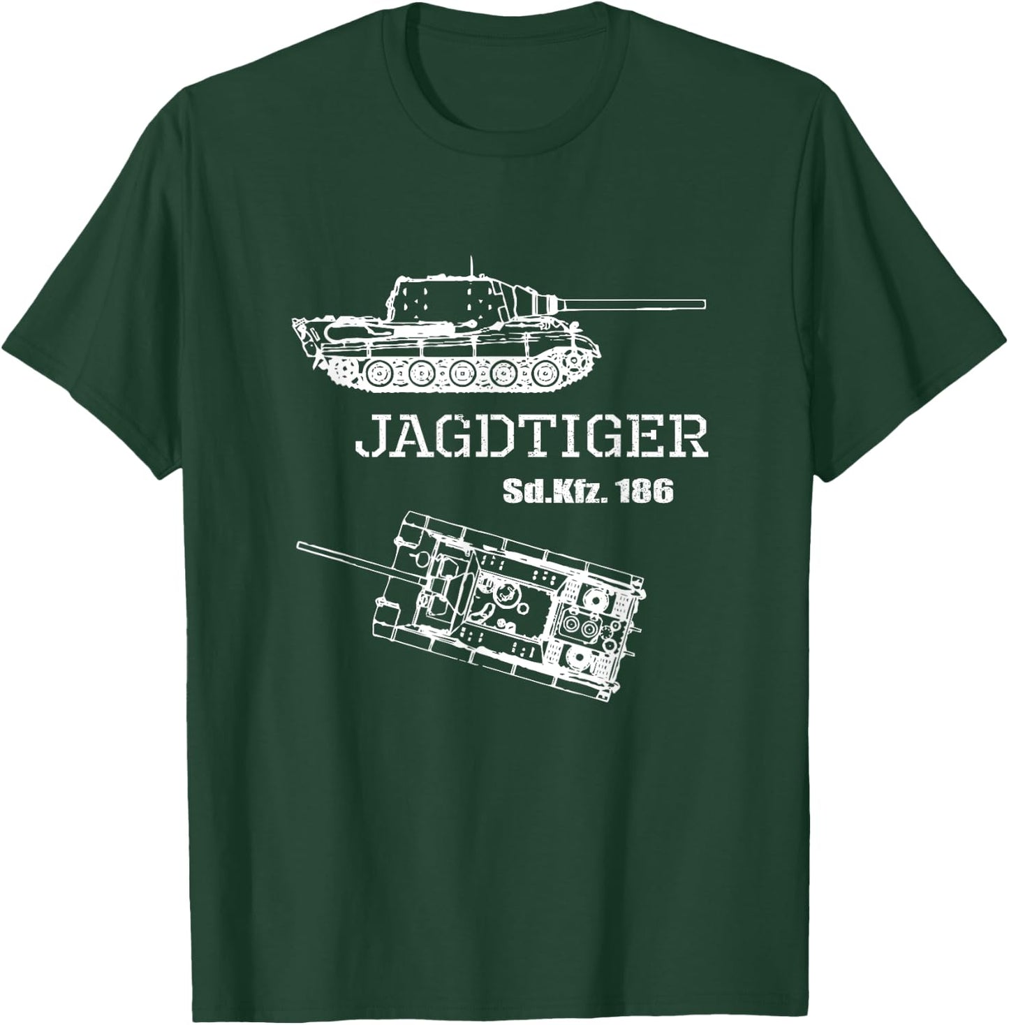 Tank destroyer Jagd Tiger Sd.Kfz. 186 German Wehrmacht WW 2 T-Shirt - T-Shirt | Forest