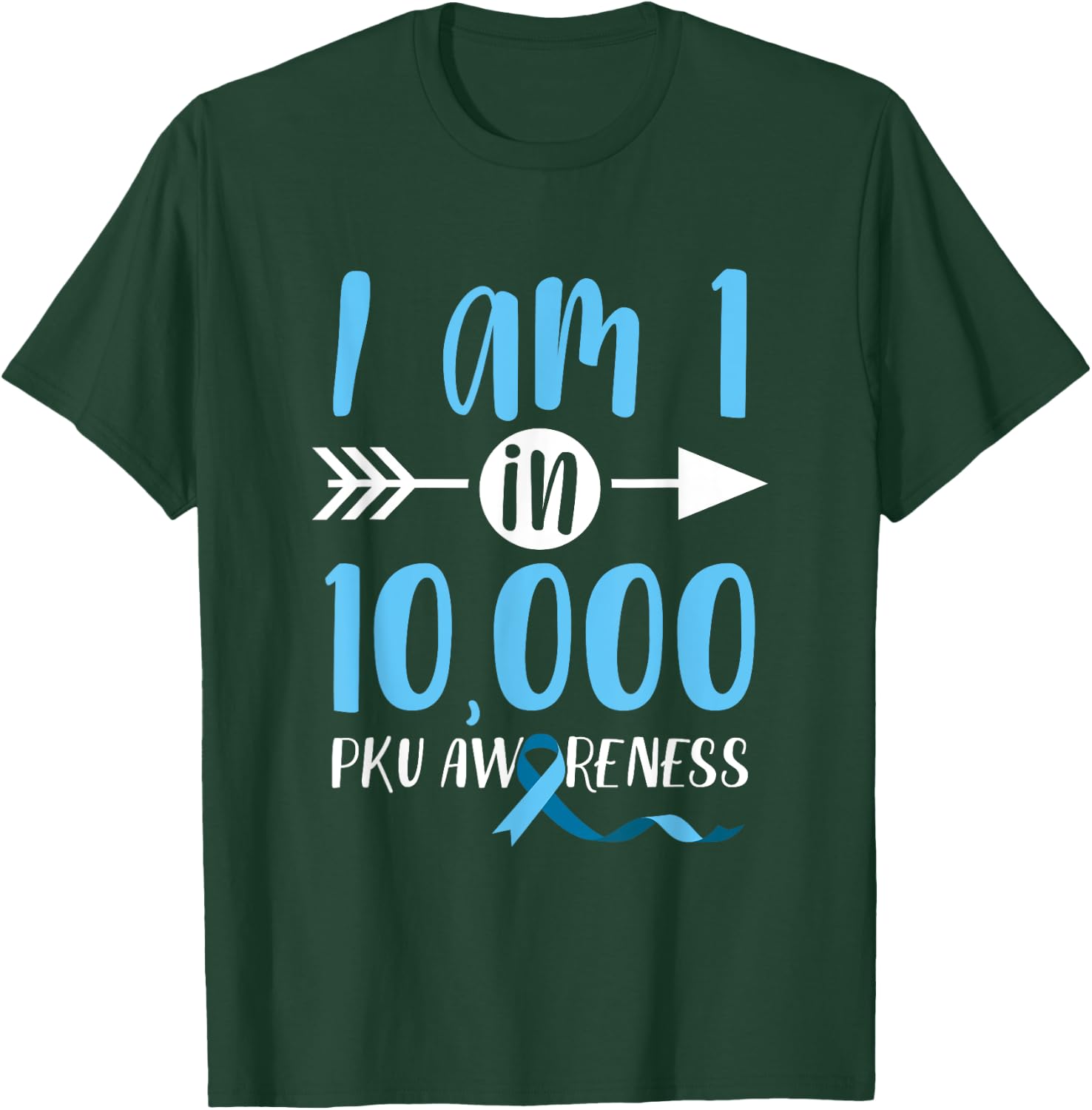 Phenylketonuria PKU Strong Warrior Heartbeat Awareness T-Shirt - T-Shirt | Forest