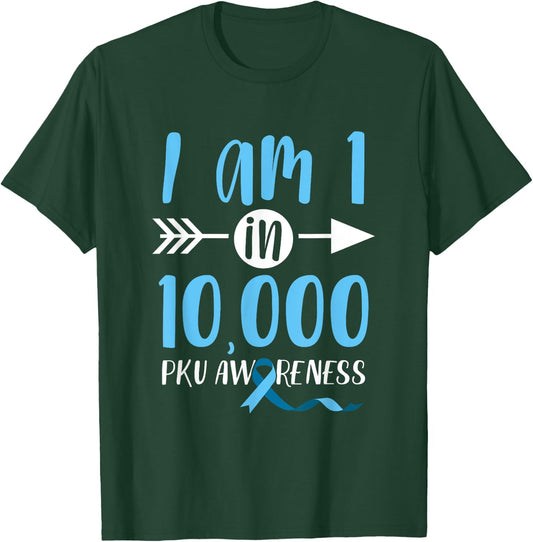 Phenylketonuria PKU Strong Warrior Heartbeat Awareness T-Shirt - T-Shirt | Forest