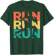 Retro Vintage Running Gift Runners T-Shirt - T-Shirt | Forest