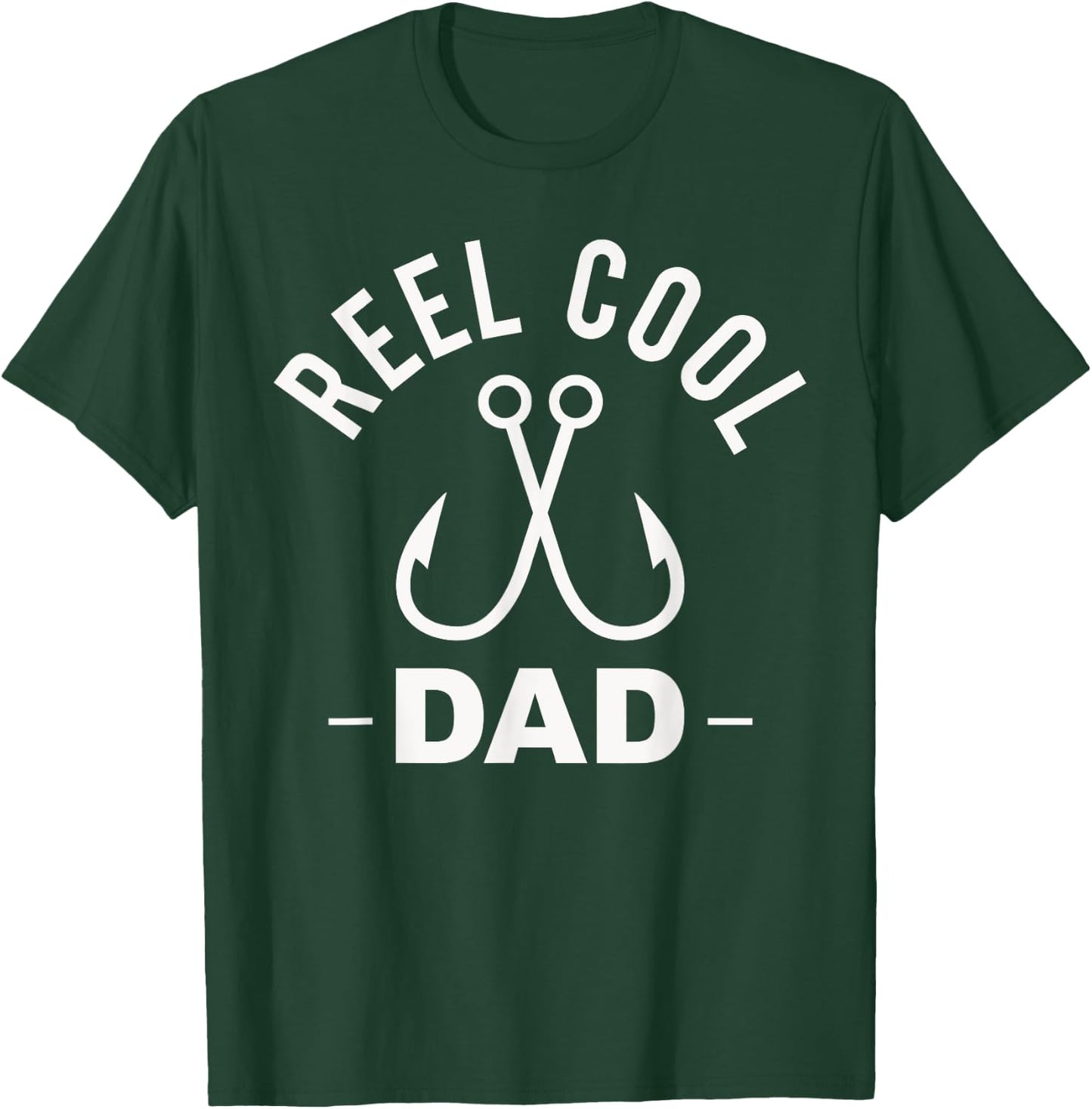 Reel Cool Dad Shirt Fishing Funny Shirts T-Shirt - T-Shirt | Forest