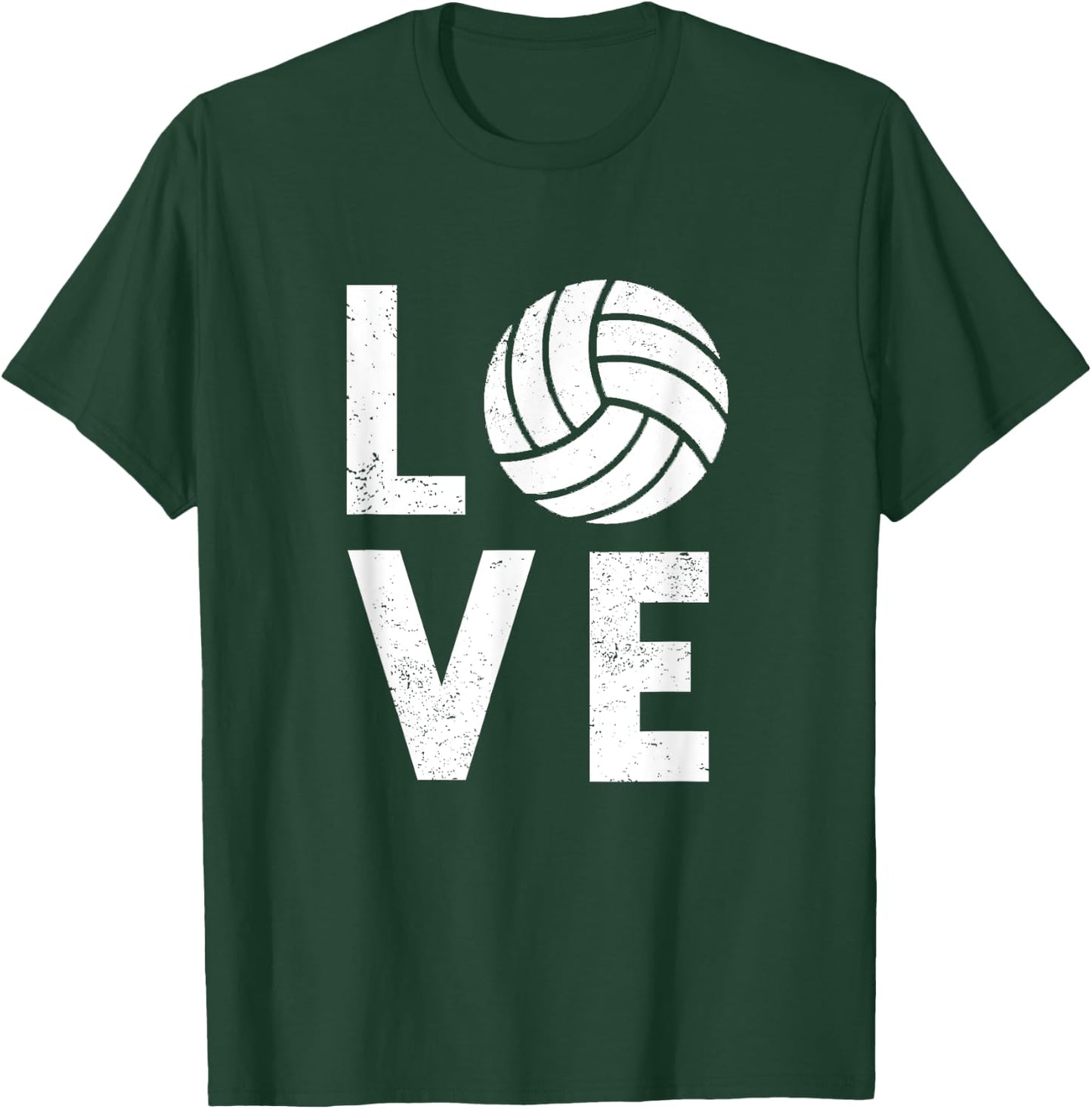 Love Volleyball Team Volleyball T-Shirt - T-Shirt | Forest