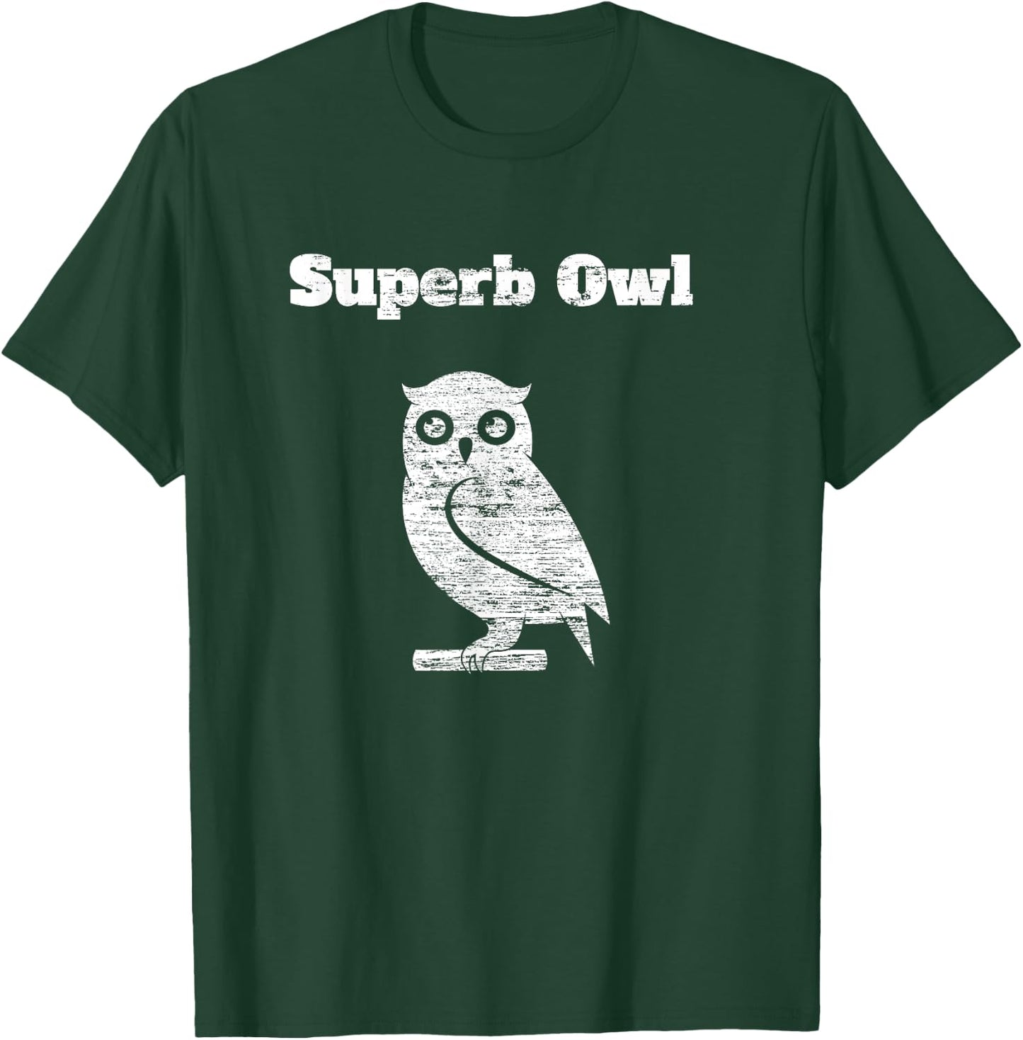 Wayne Rose Women's Black Modern Distressed Owl , Small, Short Sleeve, , Classic Fit, Cotton 60% Polyester 40% T-Shirt - T-Shirt | Forest