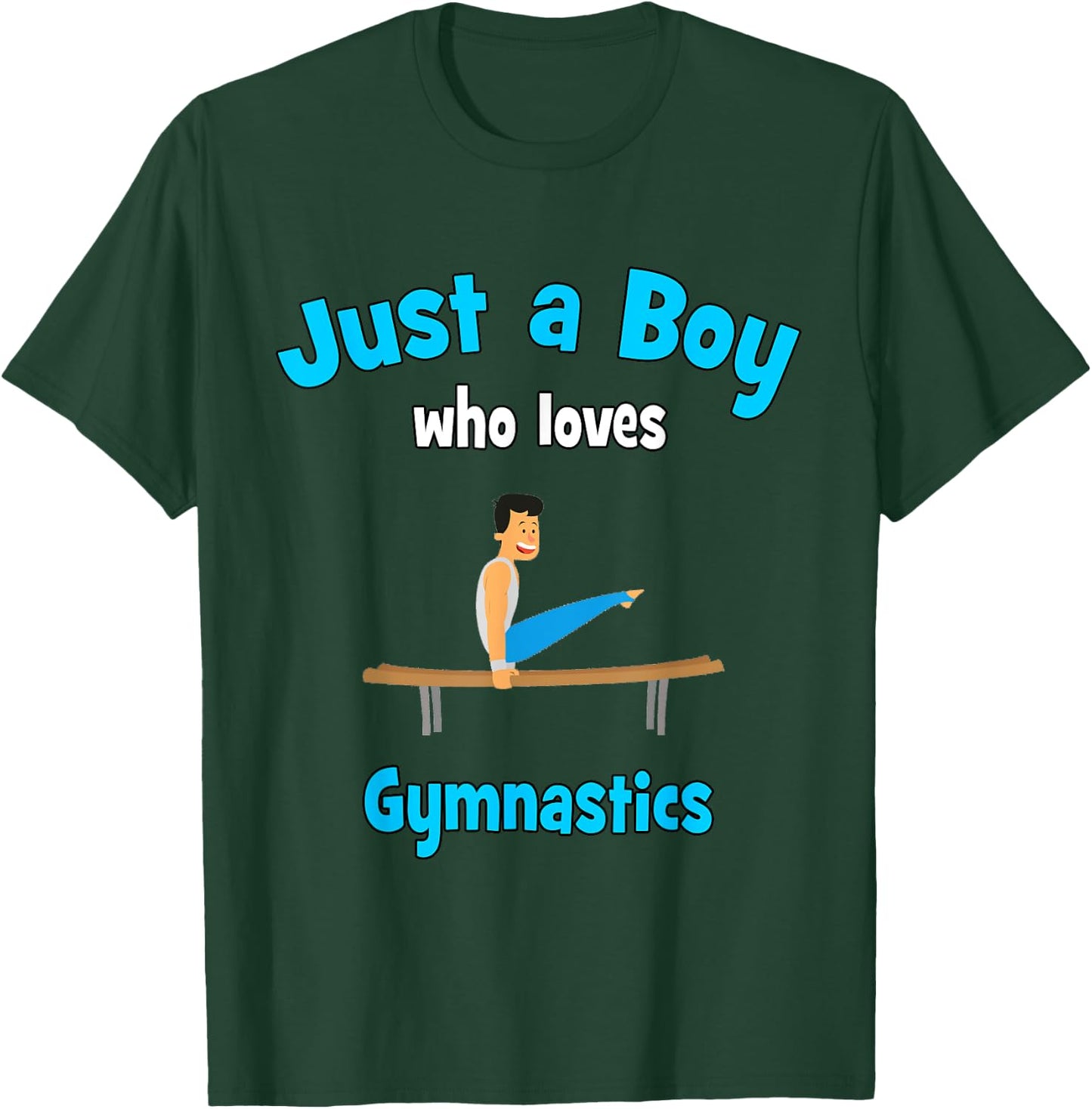 Gymnastics Shirt for Boys | Children's Gymnastics T-Shirt - T-Shirt | Forest