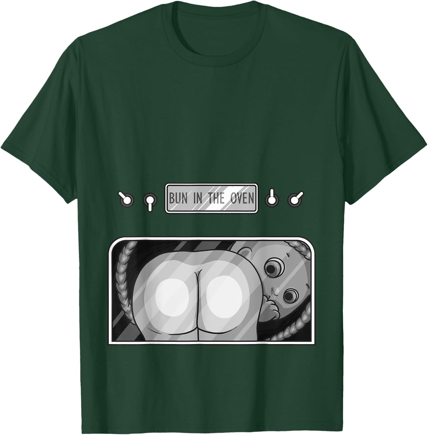 Funny Bun In The Oven Gift | Cute Expecting Pregnant Women T-Shirt - T-Shirt | Forest