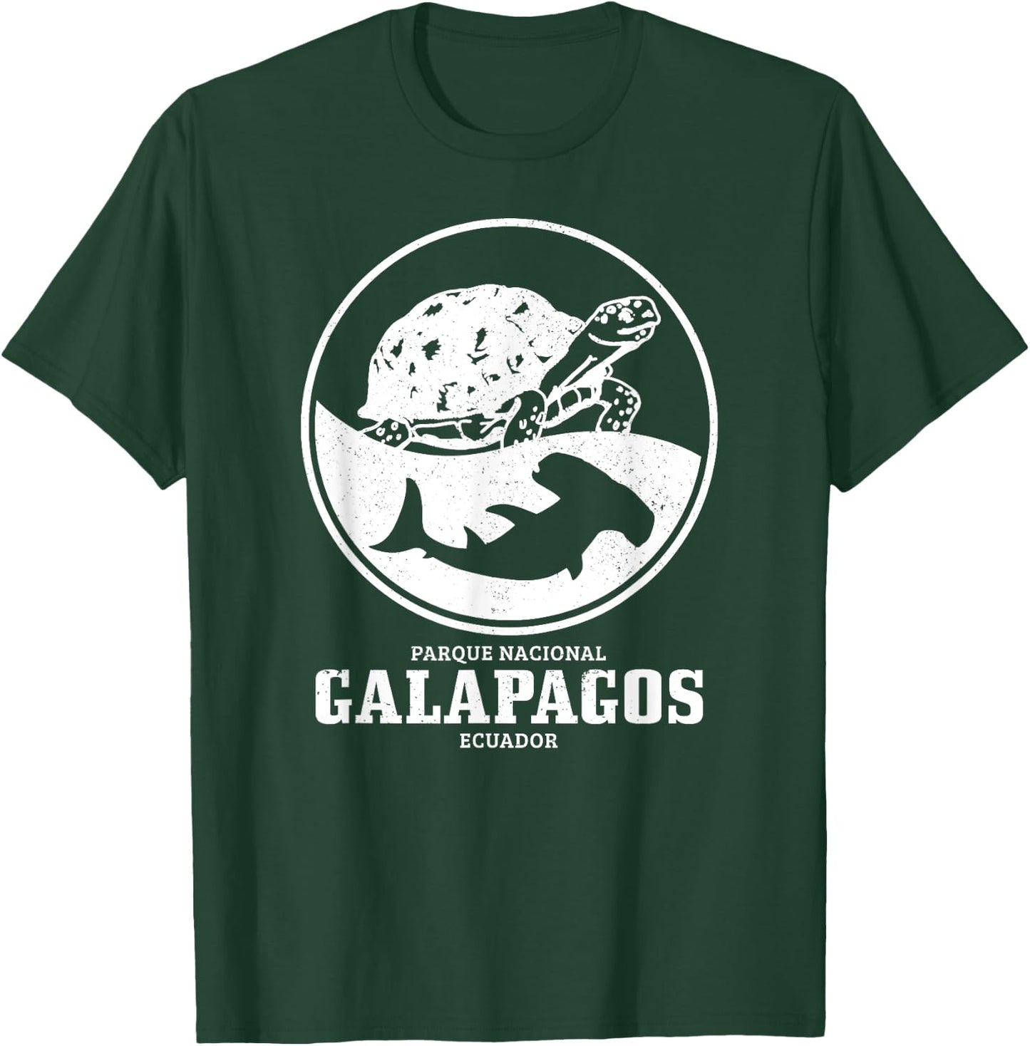 Galapagos Islands Turtle Shark Diving Ecuador T-Shirt - T-Shirt | Forest