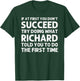 RICHARD Gift Name Personalized Birthday Funny Christmas Joke T-Shirt - T-Shirt | Forest