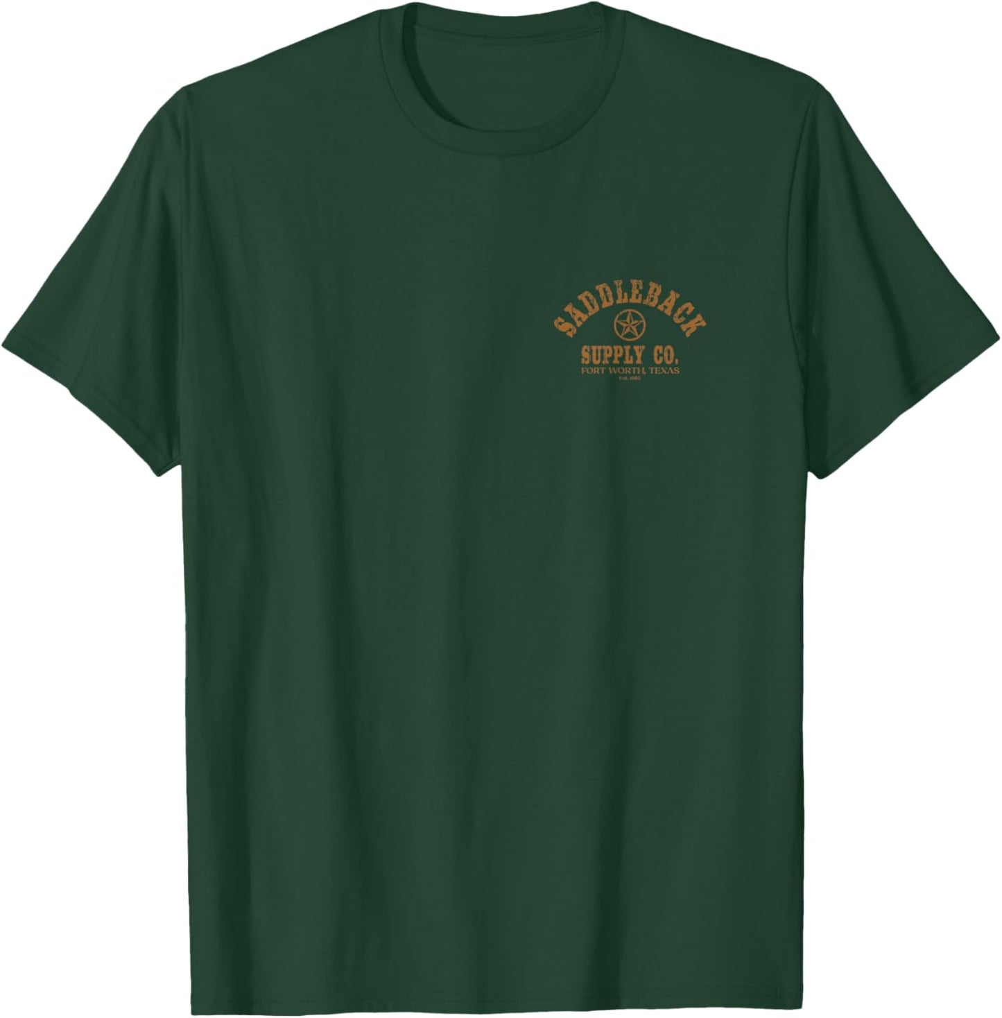 Saddleback Texas Lone Star - Rust Logo Lightweight, Graphic T-Shirt - T-Shirt | Forest