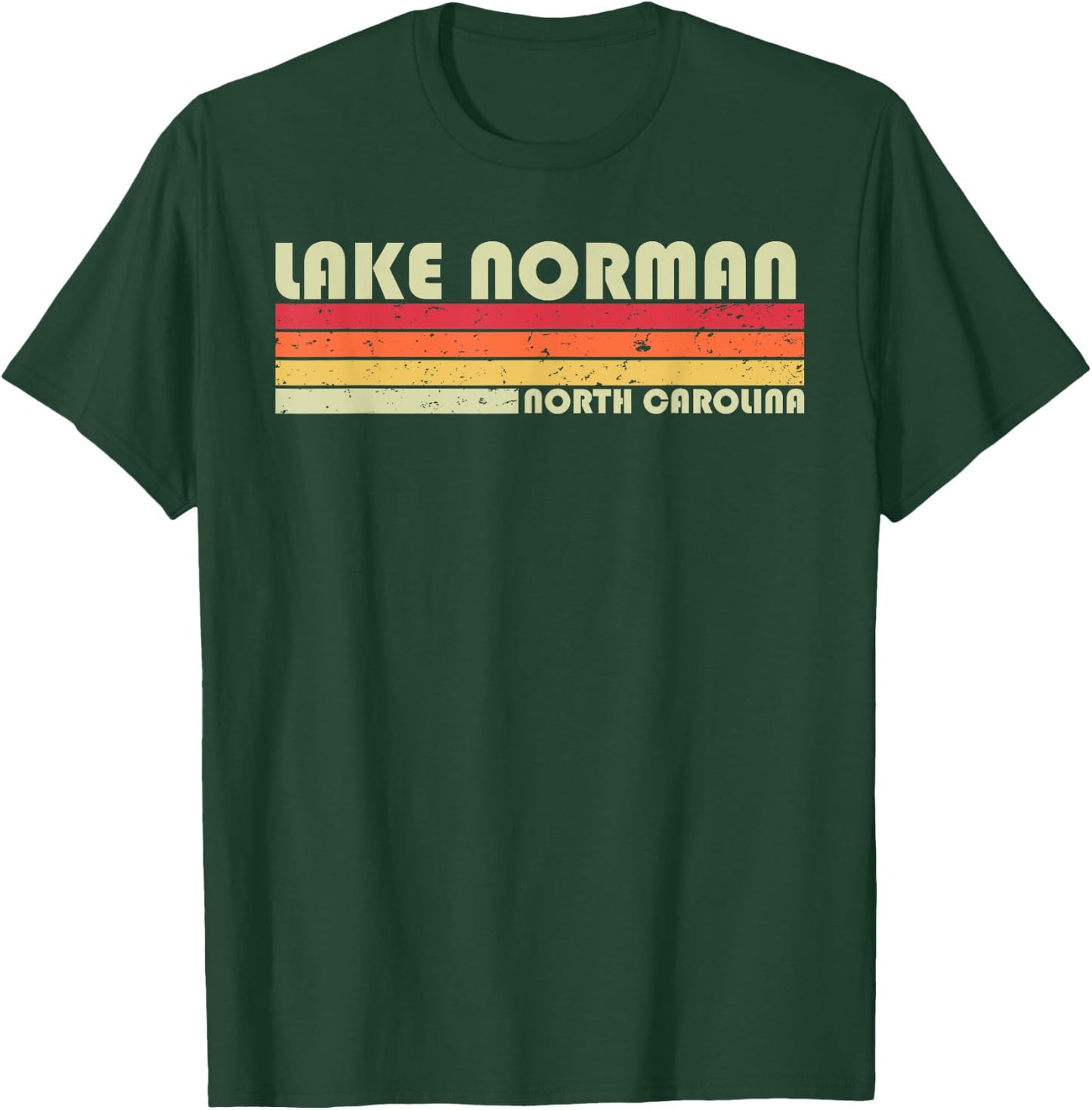 LAKE NORMAN NORTH CAROLINA Funny Fishing Camping Summer Gift T-Shirt - T-Shirt | Forest
