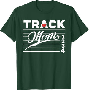 Track And Field Mom Athlete Runner Mothers Day T-Shirt - T-Shirt | Forest