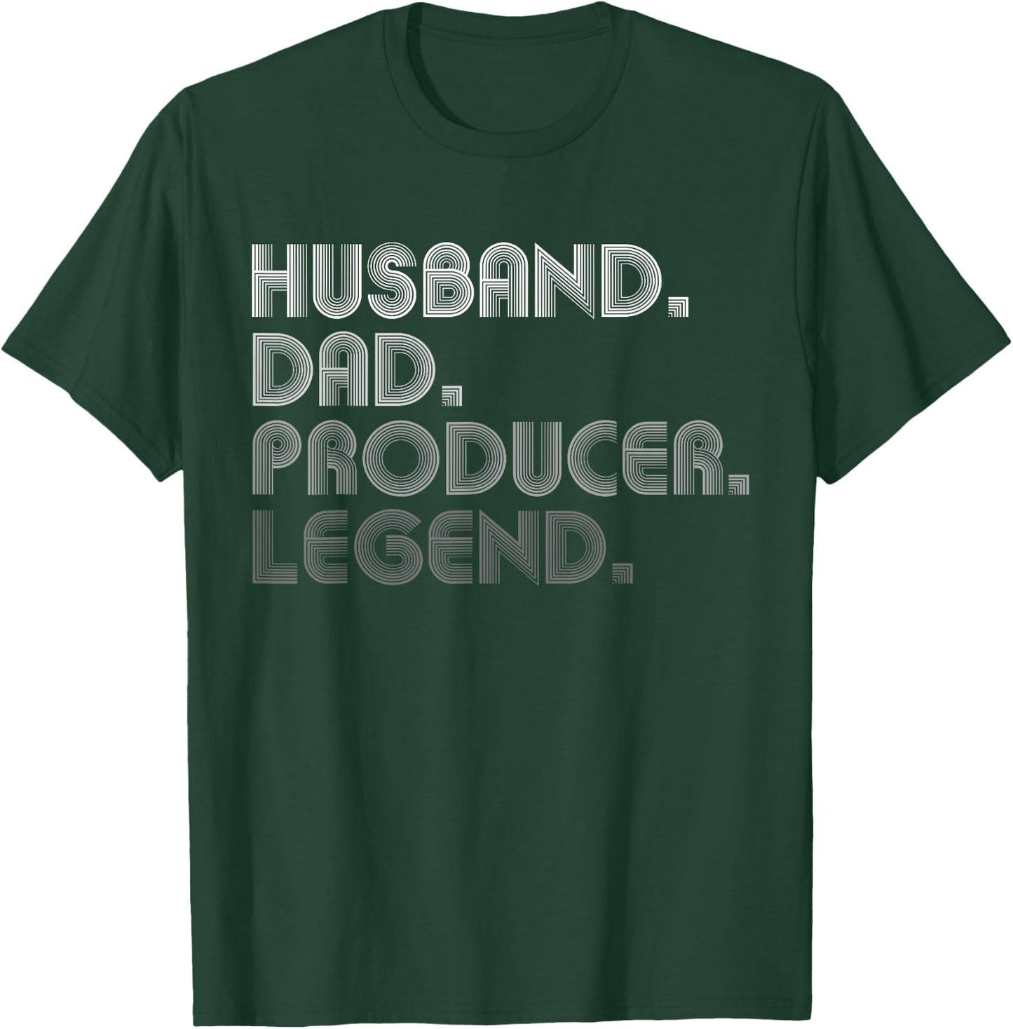 Husband Dad Producer Funny Film Music Production T-Shirt - T-Shirt | Forest