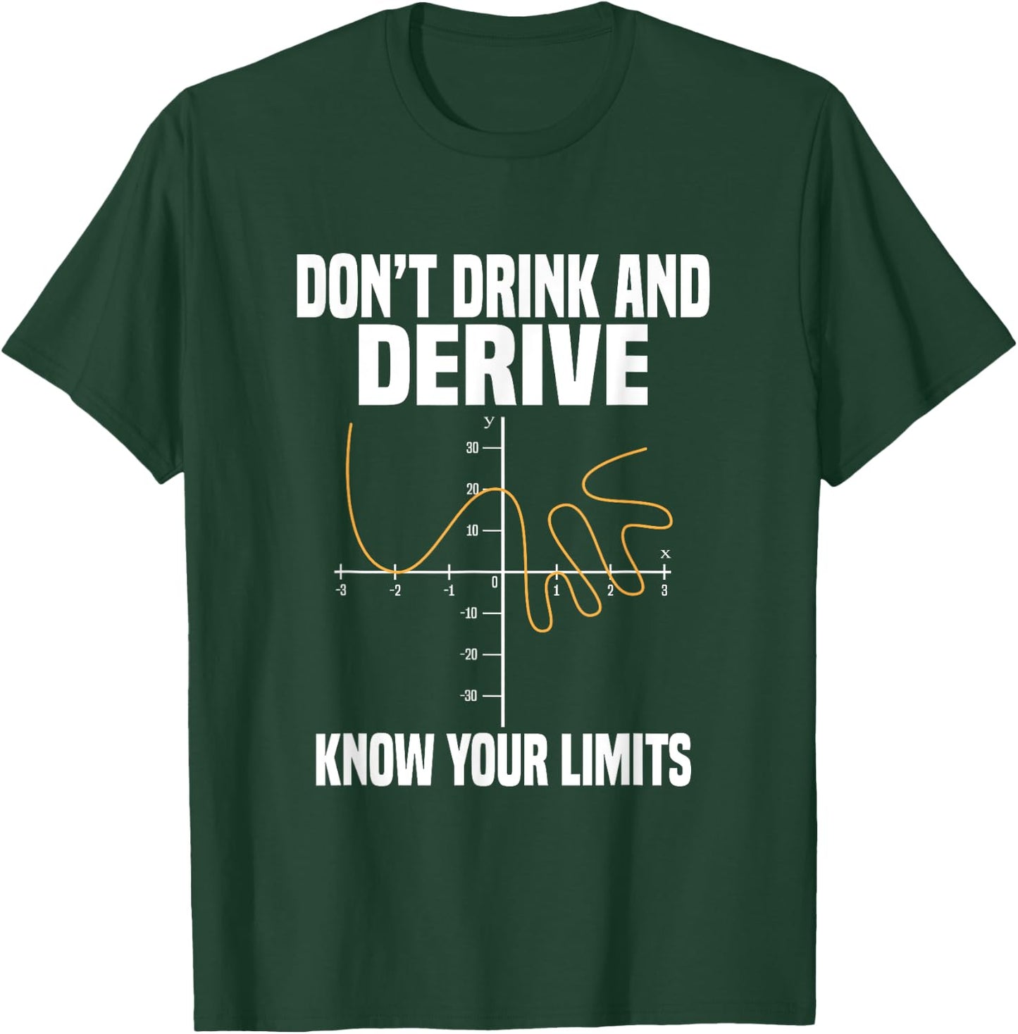Dont Drink And Derive And Know Your Limit T-Shirt - T-Shirt | Forest