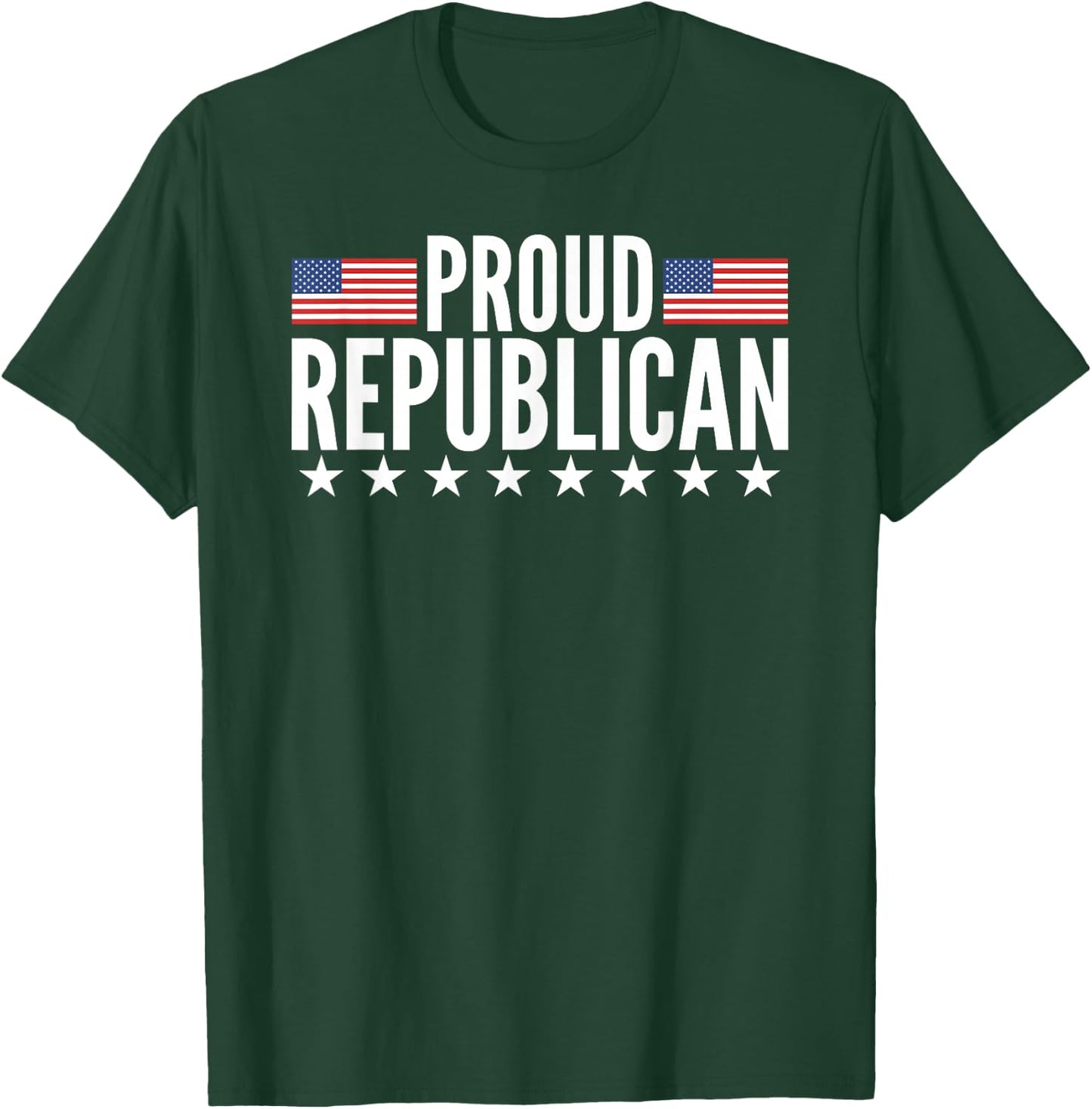 Proud Republican American Flag T-Shirt - T-Shirt | Forest