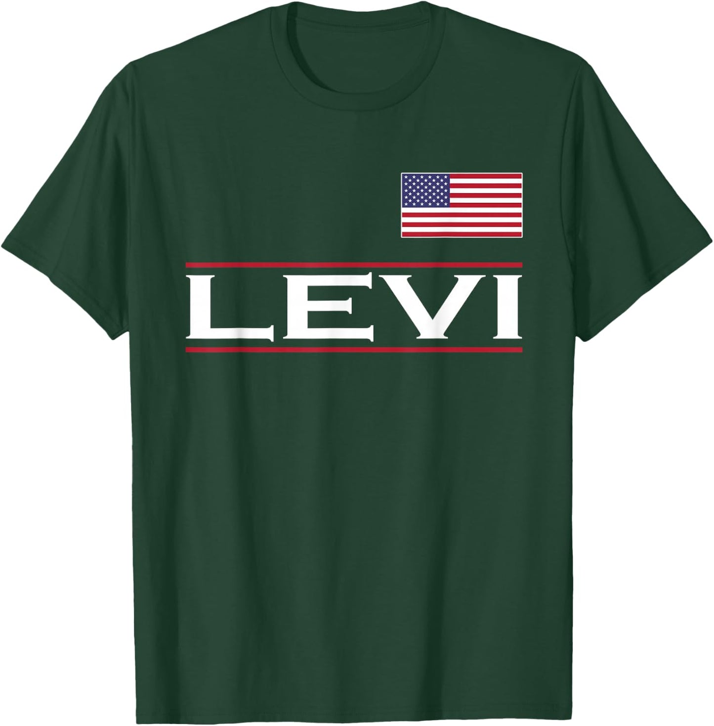 LEVI Personalized Name Funny Birthday Gift T-Shirt - T-Shirt | Forest
