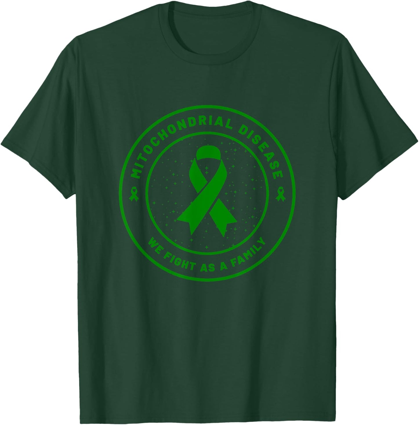 Mitochondrial Disease Ribbon Awareness Family Support Gift T-Shirt - T-Shirt | Forest