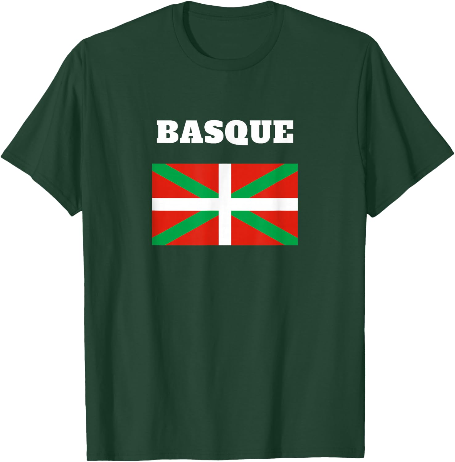 Basque Vasco Flag Euskera Roots T-Shirt - T-Shirt | Forest
