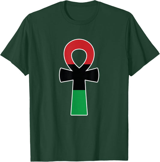 Afrocentrism Ankh Cross Black King Black Egyptian Nubians T-Shirt - T-Shirt | Forest