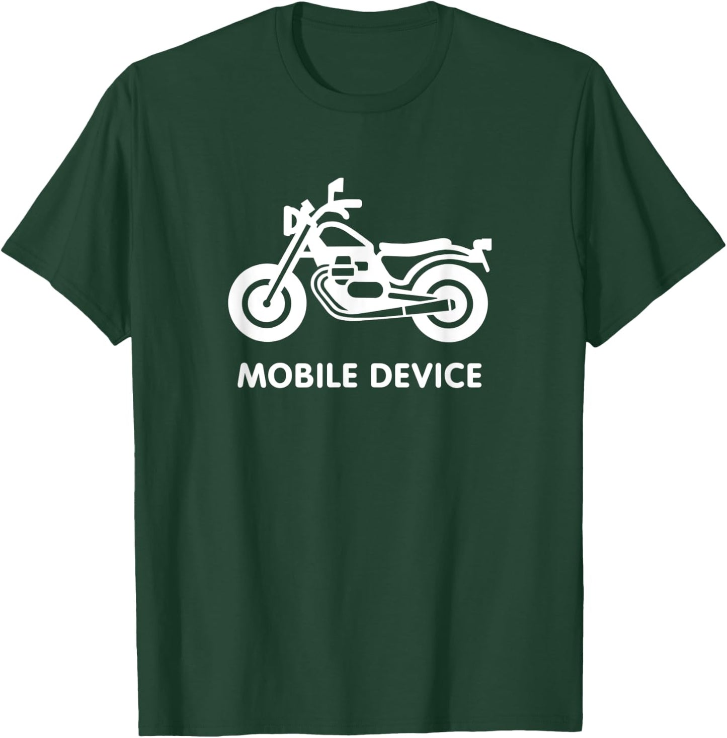 Motorcycle - Mobile device T-Shirt - T-Shirt | Forest