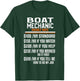 Boat Mechanic Hourly Rate Funny Mechanical Engineering T-Shirt - T-Shirt | Forest