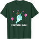 Cool Cute Narwhal balloons Girls Birthday Party Animal T-Shirt - T-Shirt | Forest