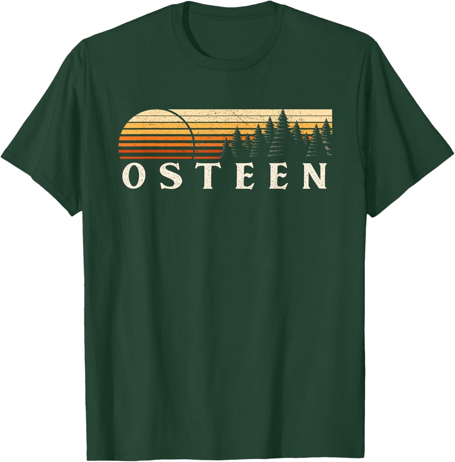 Osteen, FL Vintage Evergreen Sunset Eighties Retro T-Shirt - T-Shirt | Forest