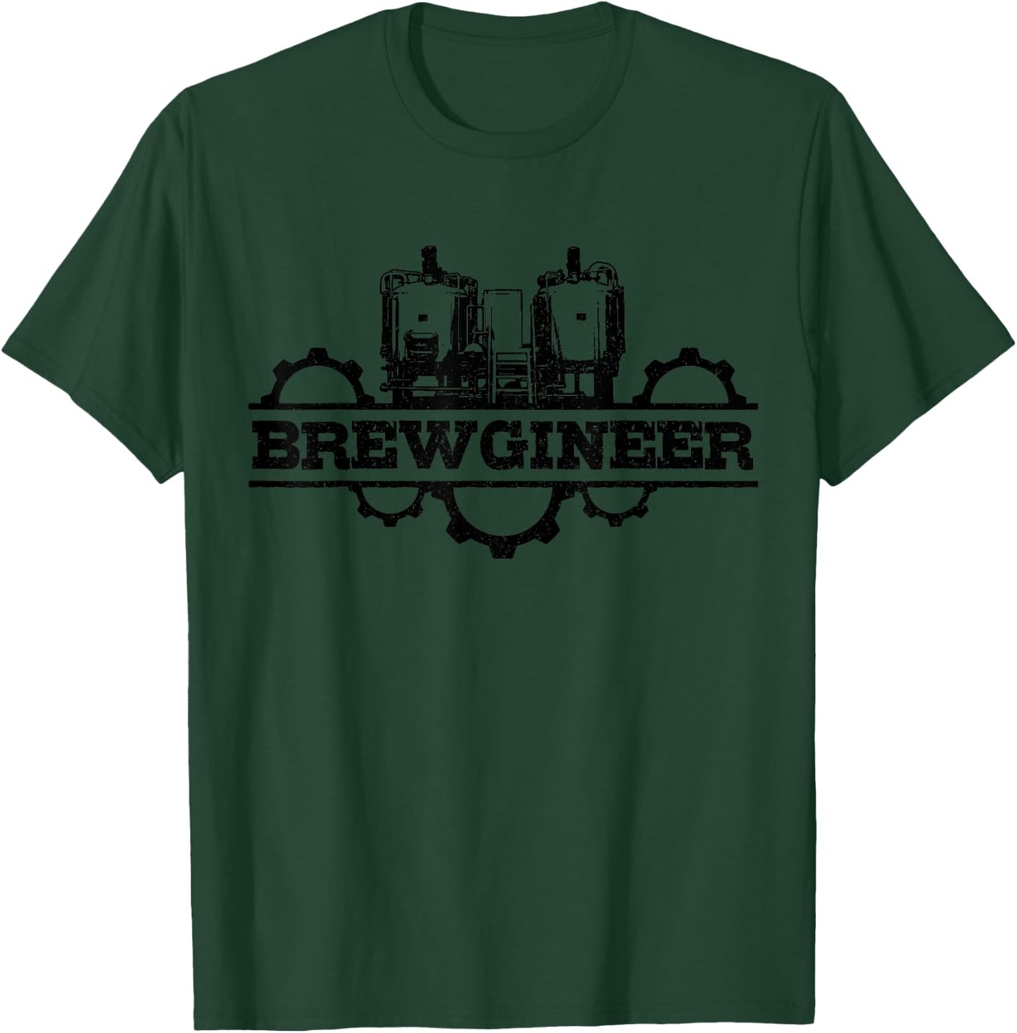 Beer Brewer Brewgineer Homebrewing Craft Beer Brewmaster T-Shirt - T-Shirt | Forest