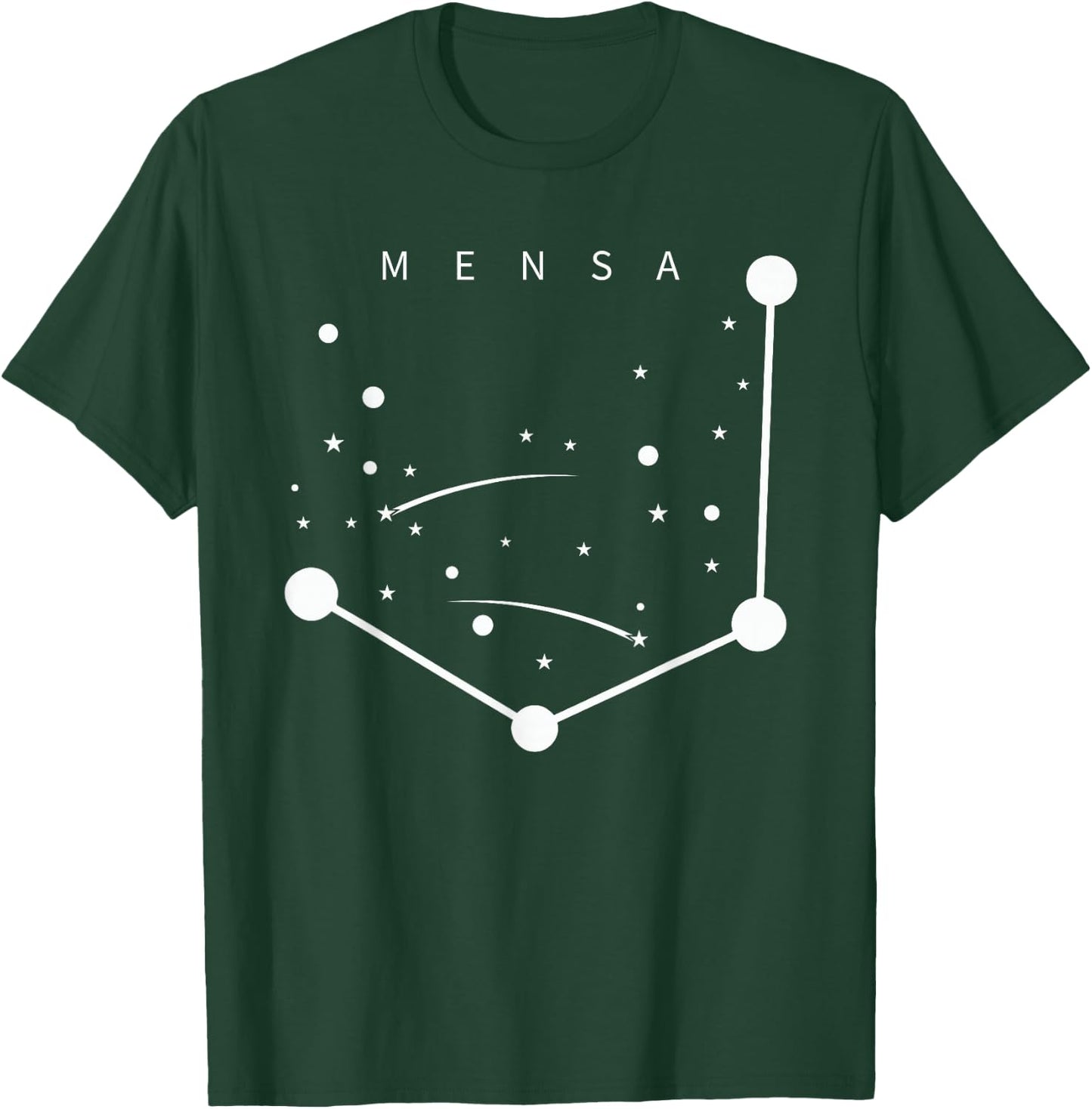 Mensa Constellation Galaxies Astrology Horoscope T-Shirt - T-Shirt | Forest