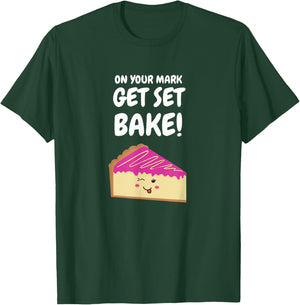 British Baking Show Gifts Baking Funny Get Set Bake Off T-Shirt - T-Shirt | Forest