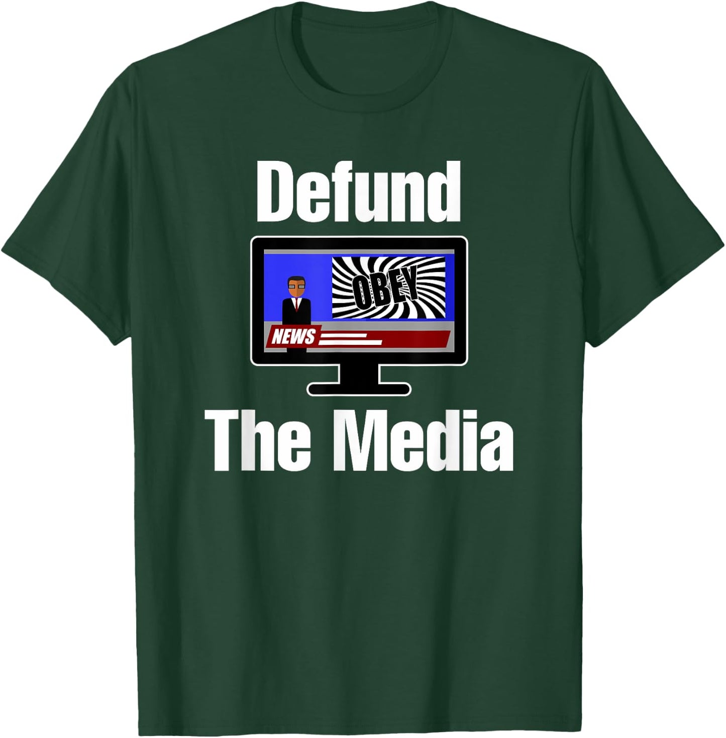 Defund The Media Shirt Fake News Propaganda T-Shirt - T-Shirt | Forest