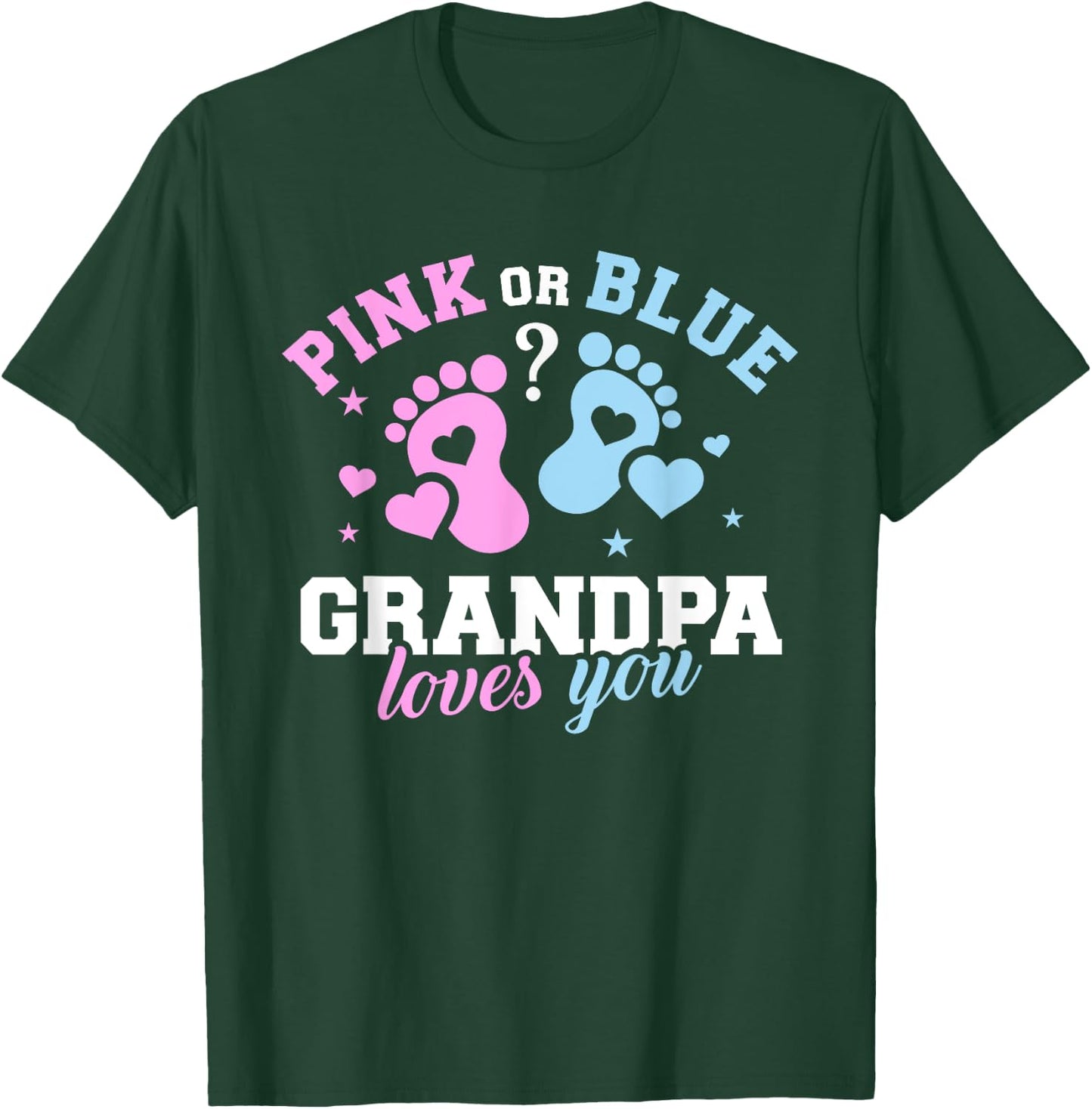 Gender reveal grandpa T-Shirt - T-Shirt | Forest