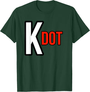 Steezee World K. Dot 2024 -Kids Black Cotton 100% Modern Art Text Design T-Shirt - T-Shirt | Forest