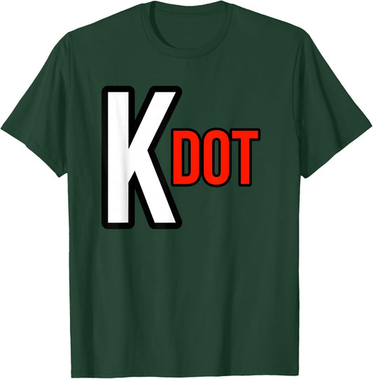 Steezee World K. Dot 2024 -Kids Black Cotton 100% Modern Art Text Design T-Shirt - T-Shirt | Forest