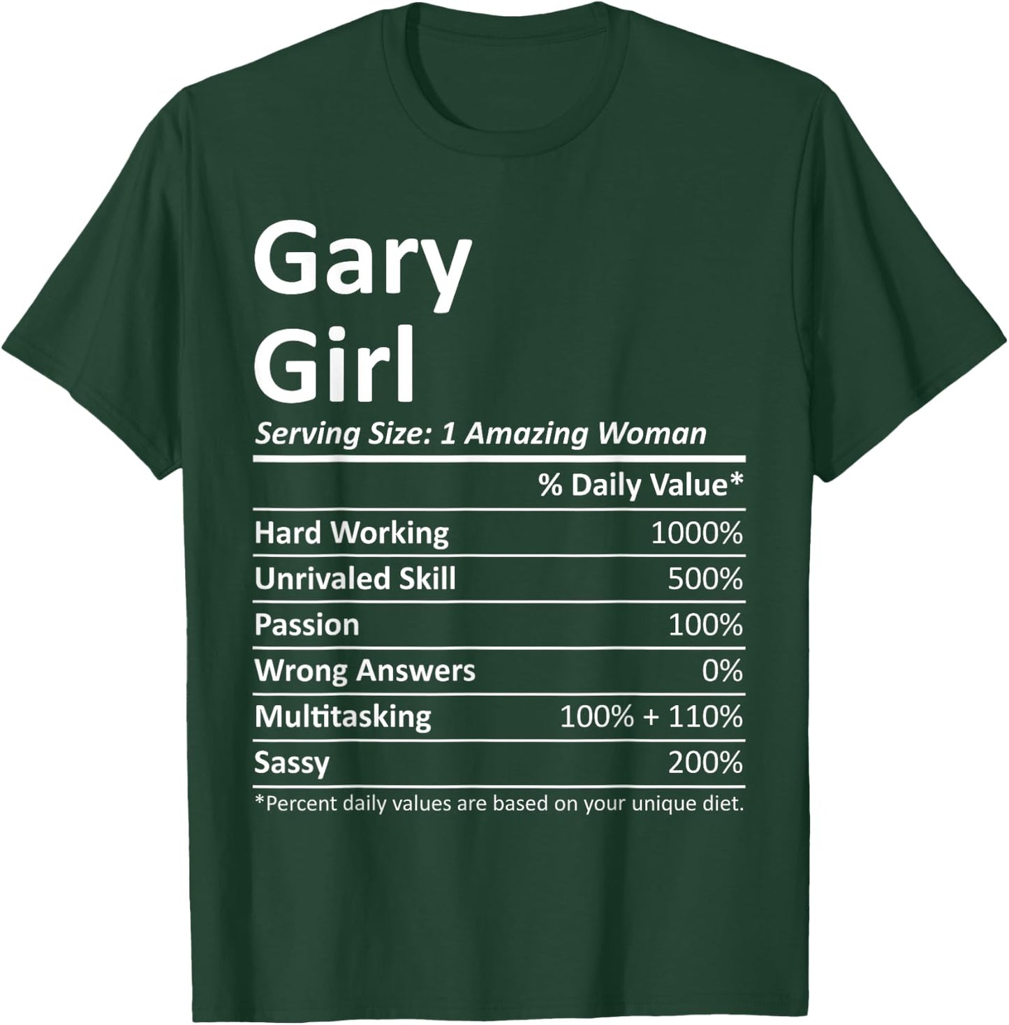 GARY GIRL IN INDIANA Funny City Home Roots USA Gift T-Shirt - T-Shirt | Forest